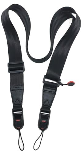 COYUN 1 pcs Correas Cámaras, Correa de Cámara Ajustable, Ensanchar Correa de Hombro para cámara, Puede Lavar Cámara Correa para el Cuello, Correa Cuello de Cámara, Correa de Videocámara Hombro, Negro