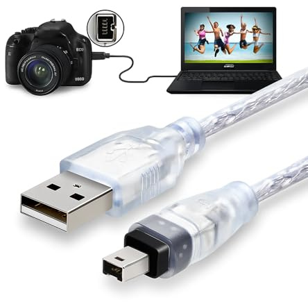 Elecora Cavo adattatore FireWire a USB C 1394 4 pin maschio