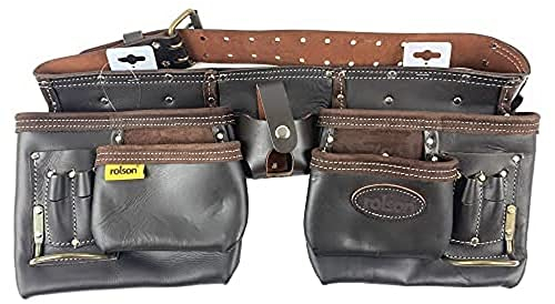 Rolson 68889 Double Oil Tan Tool Pouch