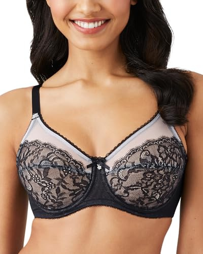 Wacoal Women's Retro Chic Underwire Bra, Black, 38G