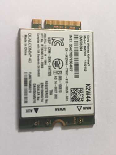 WWAN, Mobile Broadband, Full Minicard, Dell Wireless, K2W44 (Minicard, Dell Wireless DW5809E, 4G)