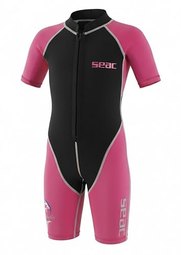 SEAC Dolphin, Muta Shorty in Neoprene da 1.5 mm e Lycra per il Nuoto, lo Snorkeling e il Gioco in Acqua Unisex Bambini