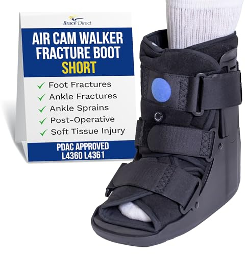 Brace Direct Air Cam Walker Fracture Boot - Short - Orthopedic Medical Walking Boot for Foot & Ankle Fractures, Sprains & Injury Stabilization Size XL (Men’s US 13.5+ / Women’s US 14+)