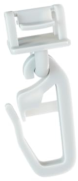 dekondo klick Fix Gardinengleiter Faltengleiter für Gardinen und Profilschienen mit 3,3 – 4 mm Laufnut/Profilschlitz – einfach Einklicken, verschließbarer Faltenlegehaken (300)