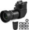 Camnoon Camera Viewfinder 1.25X/ 2.5X Magnification Right Angle Viewfinder with 10 Mounting Adapters Replacement for Canon Nikon Pentax Olympus Leica Fujifilm DSLR Camera