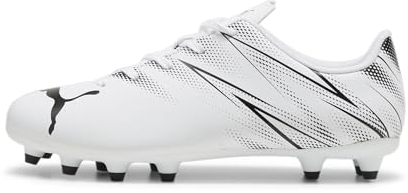 PUMA Jungen Unisex Kinder ATTACANTO FG/AG Jr Soccer Shoe, White Black, 29 EU