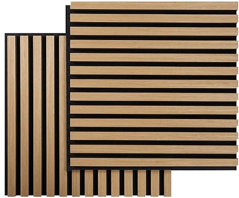 Fibrotech 2344641 Pannelli Quadrati acoustico-Quercia, Rovere Chiaro