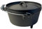 Cast Iron 3 Litre Dutch Oven pre-seasoned cooking pot with three feet | Spiral handle | Ideal for camping, cooking, baking and frying