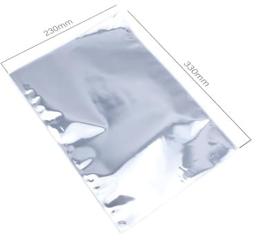 PACKIVO ESD Beutel Tüten antistatische Tüten mit öffnung Oben Abschirmbeutel für RAM CPU GPU Mainboard Komponenten Elektronische Hardware Silber (Silber, 230mm x 330mm - 50 Stück)