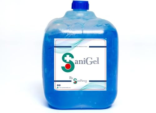 SaniFarma Italia - Gel Ultrasuoni Blu Professionale 5 L – Alta Conduttività per Ecografia – Uso Medico e Diagnostico – Privo di Sale e Formaldeide