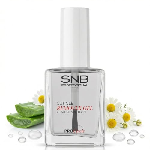SNB Professional Nagelbandsborttagare Gel 15ml Manikyr & Pedikyr | Nagelbandsgel som mjukar upp torr, överflödig nagelband så den lätt går att skjuta tillbaka för ren, välvårdad nagelkontur