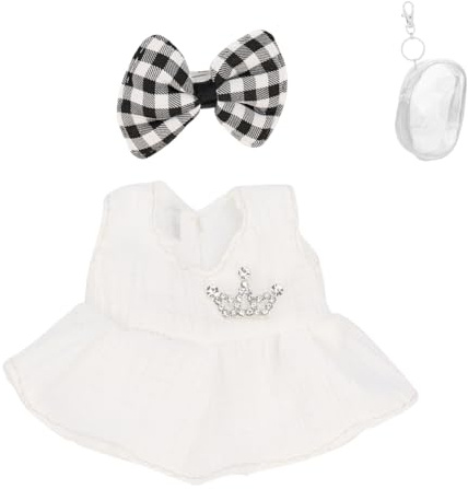 LEWOTE Set di Abbigliamento per Bambola 17cm, Cappello Abito Ornamenti Accessori Set [Con Borsa di Stoccaggio di Abbigliamento Bambola] (NO.68)
