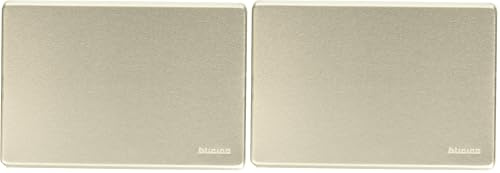 BTicino 503/0/X/F Magic Placca Cieca, Alluminio Anodizzato (Confezione da 2)