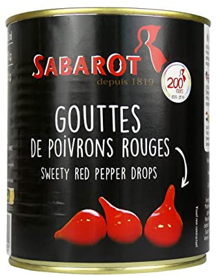 Sabarot - Gouttes de poivrons rouges 325g