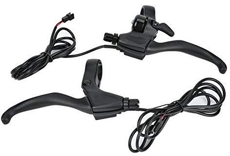 Keenso Elektriskt bromshandtag med Bell V-broms C bromslinje bromstrumbroms, elektriska Eehicles cykelställ och förvaring