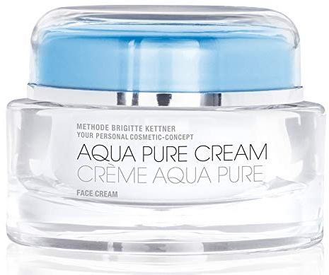 aqua pure cream 1 x 50ml - erfrischende und feuchtigkeitsspendende Gesichtspflege mit Avocadoöl, Hyaluronsäure und Kaktus-Extrakt