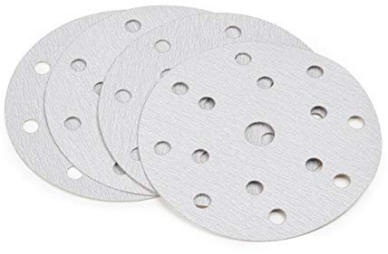 Schleifscheiben 150mm Klett Schleifpapier 100 Körnung | 50er Set von Wabrasive | Klett Schleifpapier 100 Körnung | Ideal bei Lackschliff Arbeiten