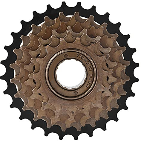 7 Speed Freewheel,High Efficiency 7 Gear Cassette Sprocket,Durable Cycling Spare Parts for Mountain Bikers,Road Cyclists and Commuters