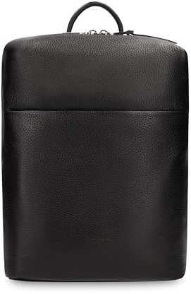 Picard Damen Rucksack PURE aus Echtleder Mittel | mit Reißverschluss | Rucksack | Alltag, Ausgehen (Schwarz, OneSize)