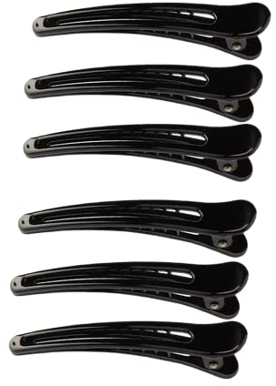 Aeuezxx Fermagli per Capelli Professionali, 6 Pezzi Fermagli per Capelli a Becco D'anatra, Capelli Styling Clip per Capelli, Forniture per Parrucchieri