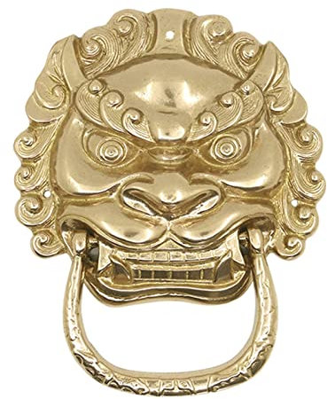 Türklopfer, Schöner Haustürgriff, Antike Torklopfer Für Garage, Schlafzimmer, Türdekoration, Wand-Metalltürmöbel (Gold)