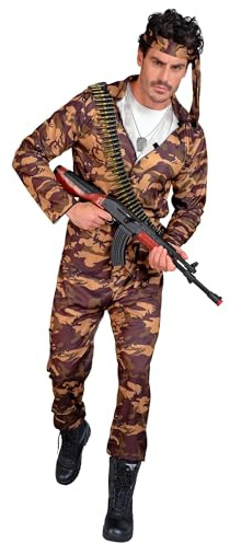 W WIDMANN MILANO Party Fashion - Costume soldato, fantasia mimetica, uniforme, esercito, militare