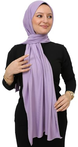 Prien Foulard Hijab Pour Femme, Robe De Priere, Bonnet Moderne En Jersey Doux, Turban Musulmane Turque, Abaya De Prière Haut De Gamme, Cadeau Omra, Ensemble Hijab (Violet)