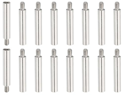 PATIKIL 16 Pcs M4x30+6mm Entretoises En Acier Inoxydable, Vis D'extension, Adaptateurs Filetés Métriques Mâle Femelle, Espaceurs Pour PCB, Quadcopter Drone, Ordinateur & Kit Assortiment
