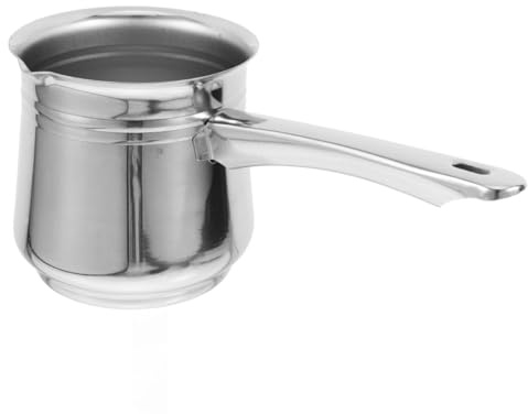 Homoyoyo Turkish Coffee Pot Long Spout Single Serve Coffee Maker Stainless Steel Middle Eastern Pot Kettle for Camping Tea