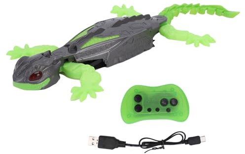 CCYLEZ Jouet Robot RC Lézard Grimpant au Mur, Télécommande de Mimétisme de Reptile avec Batterie Rechargeable, Jouet de Farce Murale pour Enfants âgés de 3 Ans et Plus