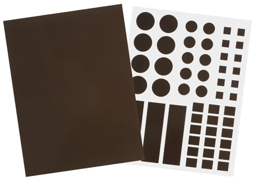 TOYZFRIENDY Pegatinas Bloqueadoras de Luz LED Negras, Láminas de Atenuación para Routers y Televisores, 2 Hojas 102 Unidades, Filtro de Luz Regulable para Ambiente Oscuro, Accesorios