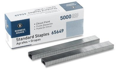 Standard Staples,Chisel Point,1/2 W,1/4L,210 Strip [Set of 6]
