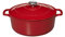 Chasseur 11832258 Cocotte ronde, Fonte émaillée, Rubis (intérieur Noir), 22 cm