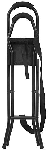 Siège de canne pliant, Canne avec siège Combo léger, Tabouret de canne portable Siège de chaise pliante pratique, Canne de marche 249,1 lb Aide au voyage en alliage d'aluminium pour hommes, femmes