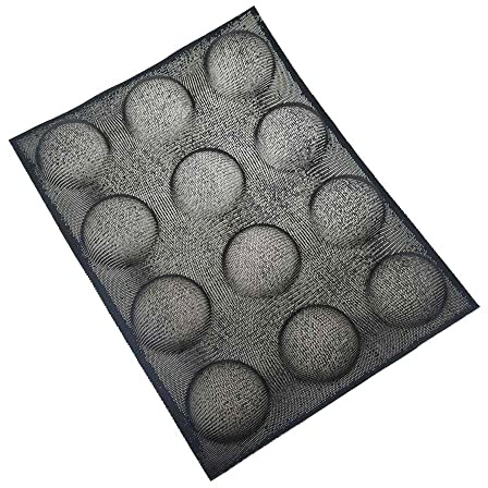 RELAND SUN Stampo rotondo per pane baguette hamburger stampo per cottura a pasta lunga per biscotti panino in fibra di vetro stampo in silicone antiaderente vassoio da forno