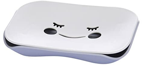 UNNS Draining Soap Dishes Indoor Draining Countertop Soap Dish Soap Box Indoor Washbasin Bathroom Kitchen Soap Shelf Creative Double Draining Soap Rack Soap Tray (Color : C)