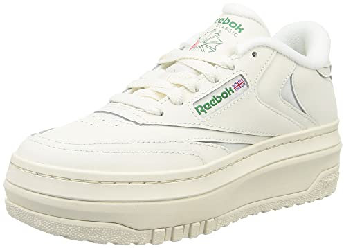 Reebok Damen Club C EXTRA Sneaker,Chalk Chalk Glegrn,37.5 EU