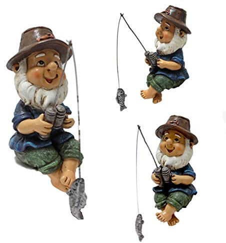 Sculptures Et Statues De Jardin - Déco Figurine d'Homme De Pêche - Pêcheur Décoration Pour Jardin