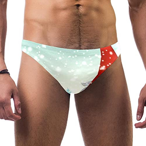 VBFOFBV Pantaloncini Jammer da Nuoto a Gamba Quadrata da Uomo, Jammer da Bagno da Uomo,Gnomi svedesi di El del Fumetto di Natale di Inverno