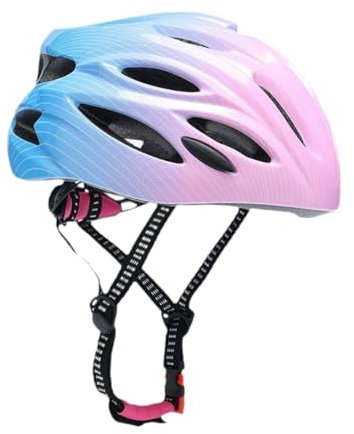 rockible Fahrradhelm für Kinder, Rennradhelm, Leichter, schlagfester 52-56-cm-Kopfbedeckungs-Fahrradhelm zum Klettern, ROSA