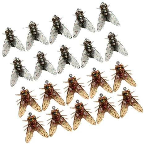 Chenxi Studio 20 cebos de pesca con mosca, anzuelos de trucha, anzuelos suaves de agua dulce, fáciles de usar, anzuelos suaves