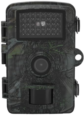 Jectse Fotocamera da Trail, 12MP 1080P Wildlife Camera con Visione Notturna Attivata Dal Movimento IP56 Impermeabile, per la Caccia, la Sicurezza Domestica e il Monitoraggio Esterno