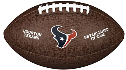 Wilson Unisex-Adult NFL Team Logo Ball, Houston Texans, Official