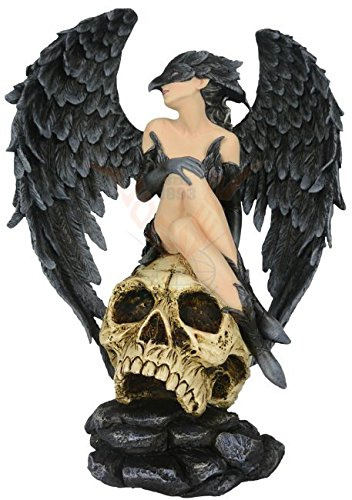 Dark Angel figura Gothic – Rabe Regina su teschio