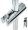 tecuro Soporte de ducha deslizante para barra de pared, 18 mm, cromado