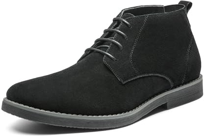 Bruno Marc Men's Chukka Suede Leather Chukka Desert Oxford Ankle Boots Size 10 Black