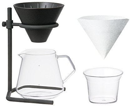 Kinto SCS S04 Pour-Over Coffee Maker - 4 Cups, 700ml, Black