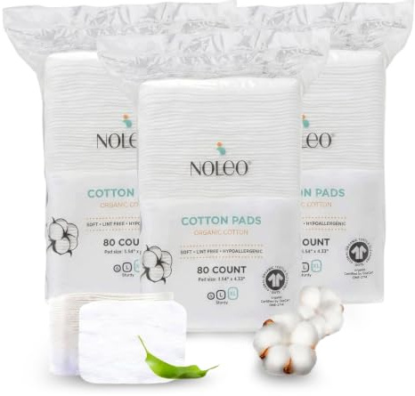 Cotton Rounds & Pads (240 Count (Pack of 3), Extra Large & Pressed)