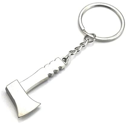 ARFUKA Porte-clés de voiture en métal - Mini hache - Cadeau d'anniversaire, de Saint Valentin, de Noël pour hommes et femmes