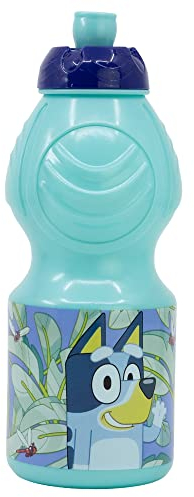 Stor Bluey Bouteille d'eau en plastique pour enfant avec fermeture anti-goutte 400 ml